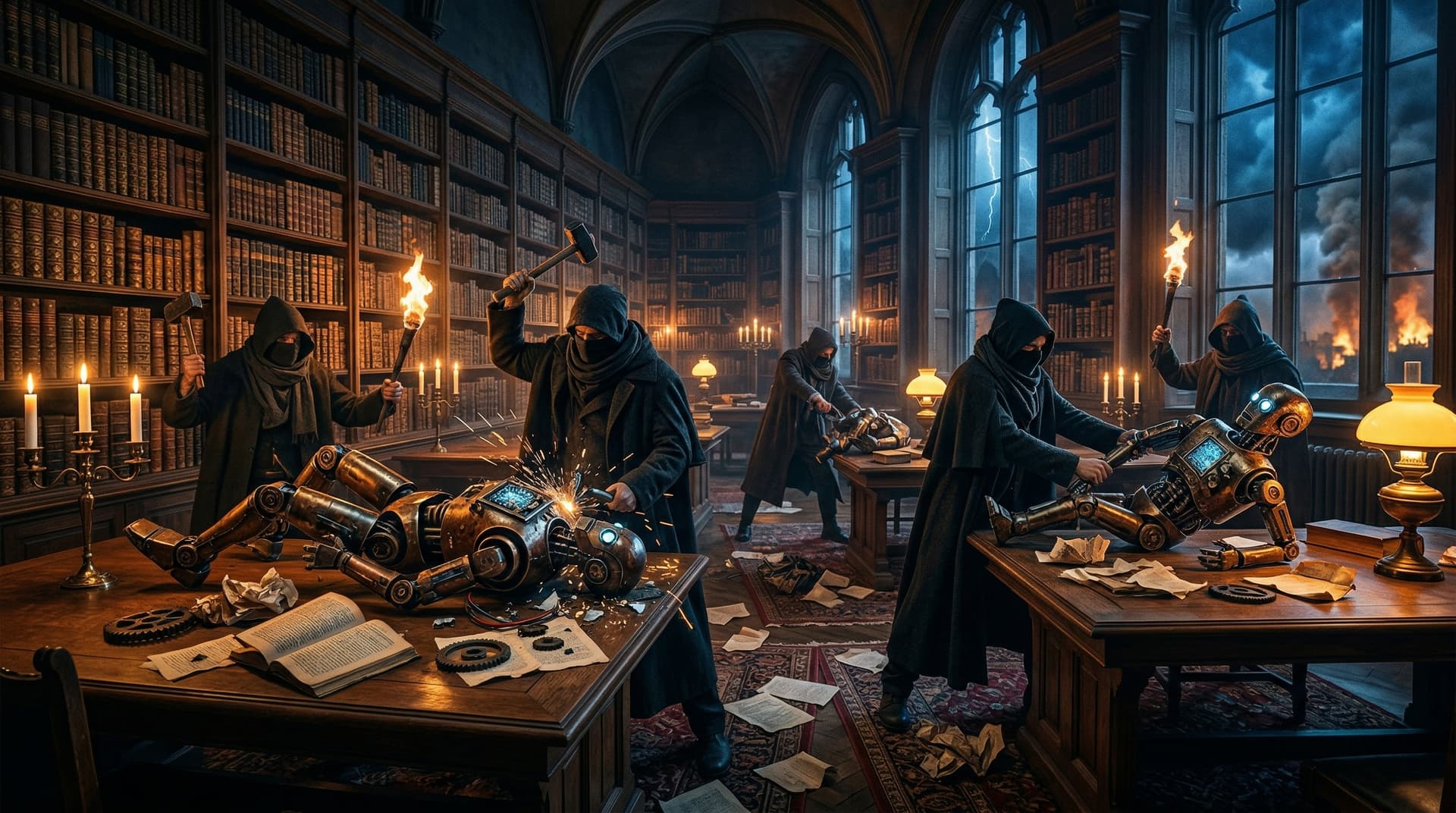 KI-Gewalt-Dystopien: Romane prophezeien Ludditen-Aufstand