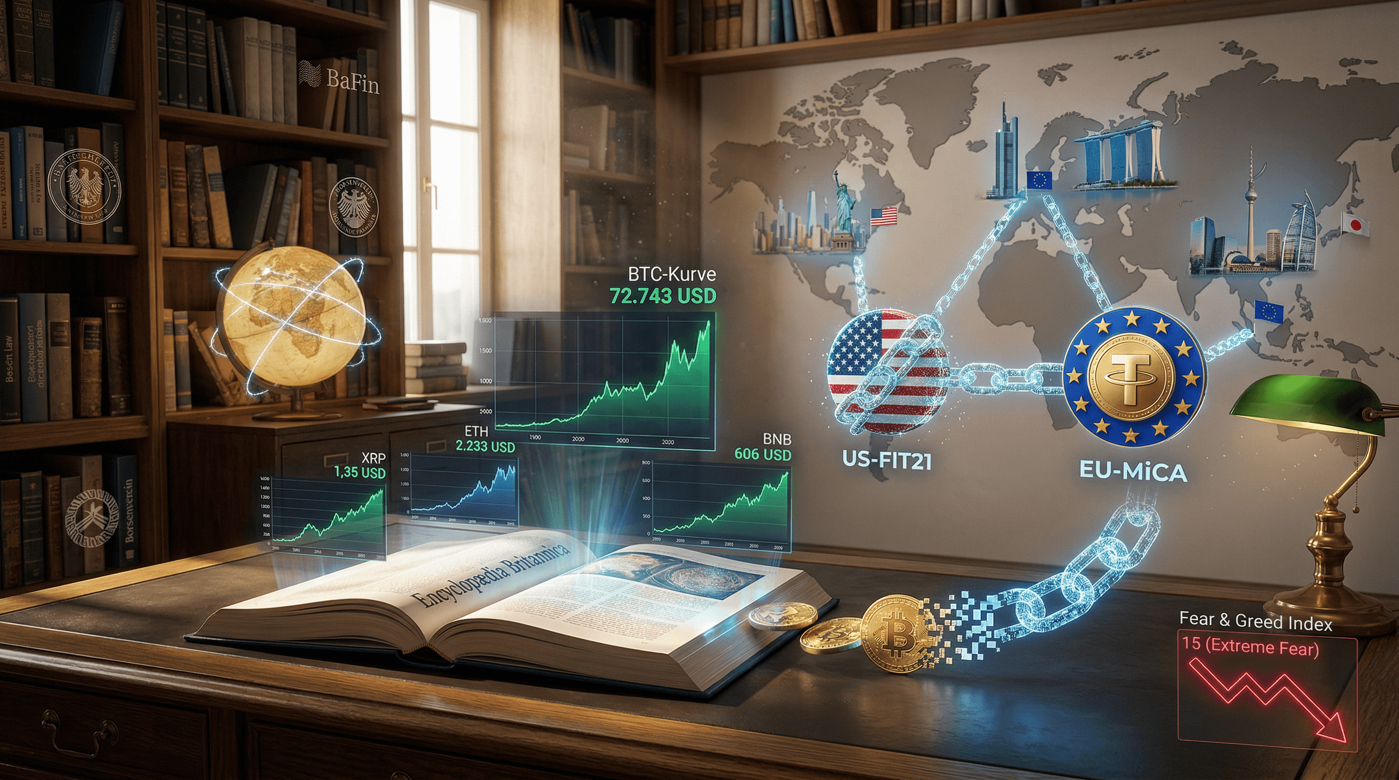 Kryptowährungsregulierung: Britannica aktualisiert FIT21 und MiCA