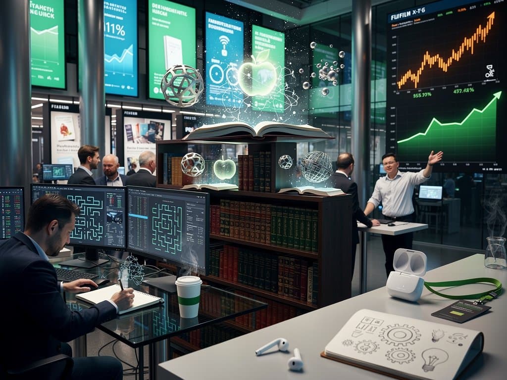 KI visualisiert reale Welt mit Literatur und Crypto-Elementen