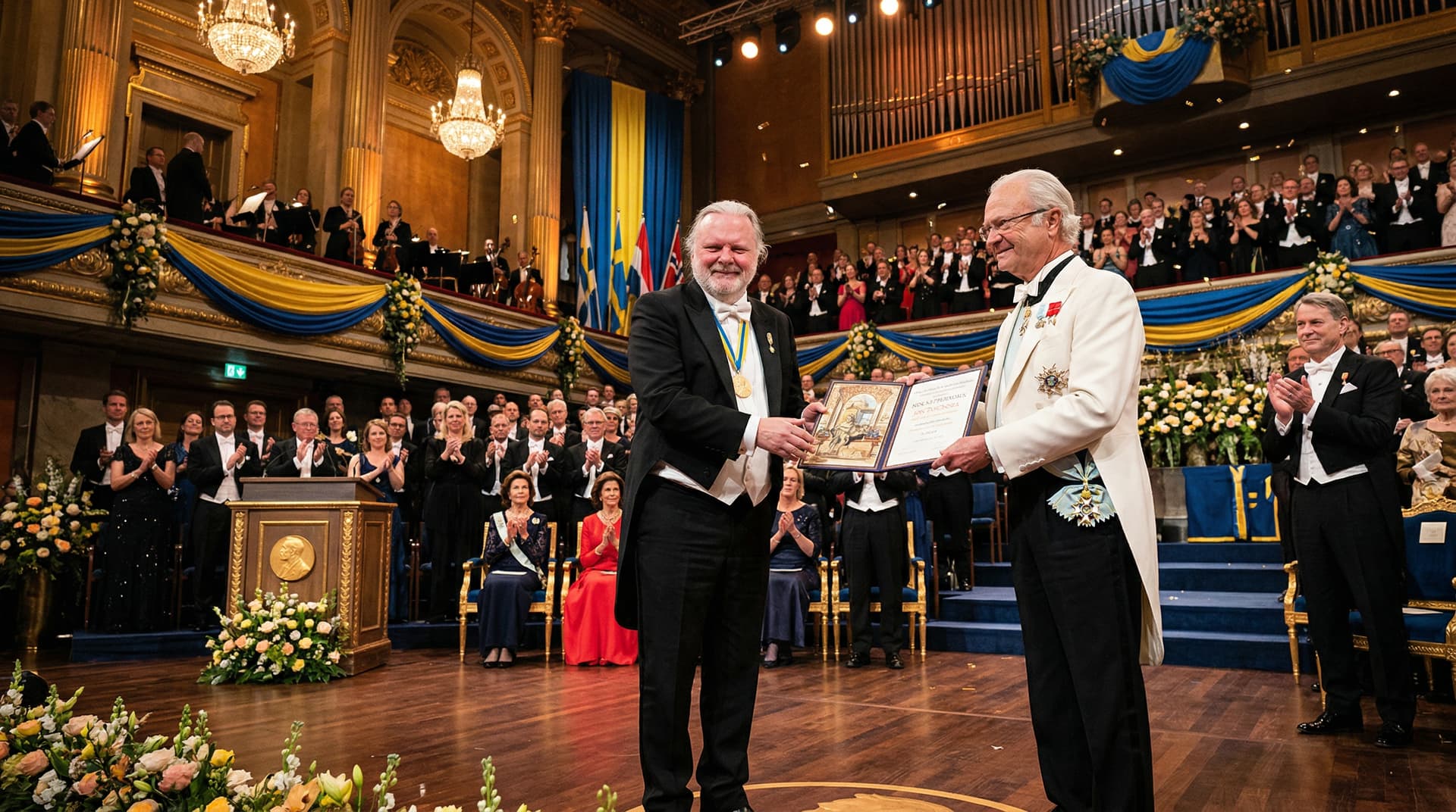 Nobelpreis Literatur 2023: Jon Fosse in Stockholm geehrt
