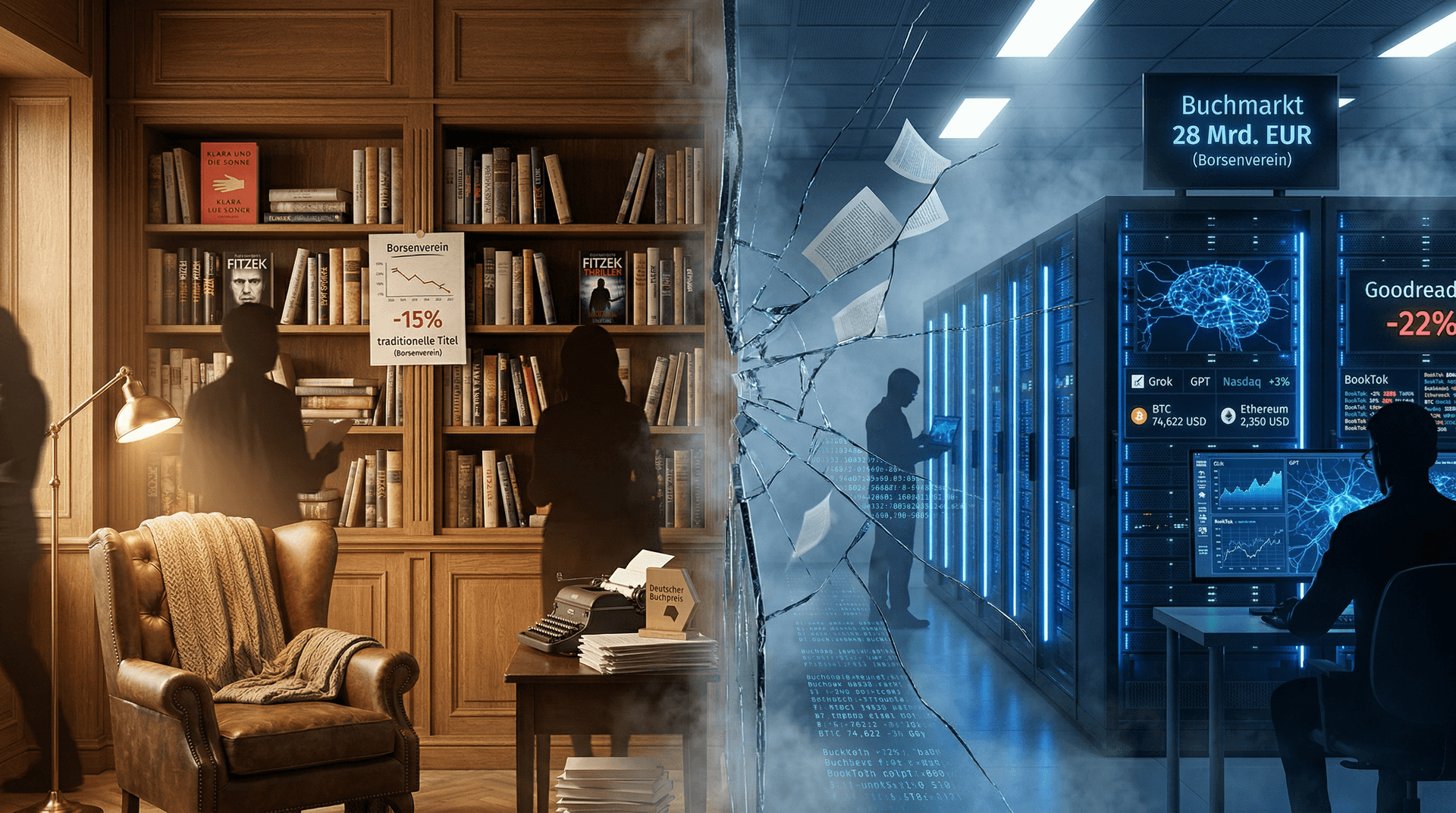 Stanford-Bericht KI-Spaltung: 35% Wachstum spaltet Literaturbranche