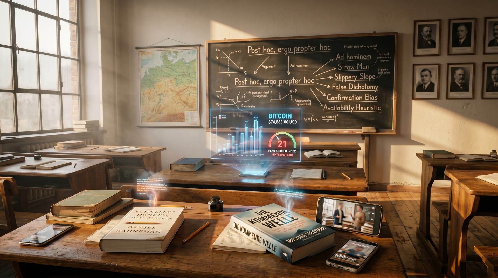 KI Bildung kritisches Denken: Fear & Greed bei 21