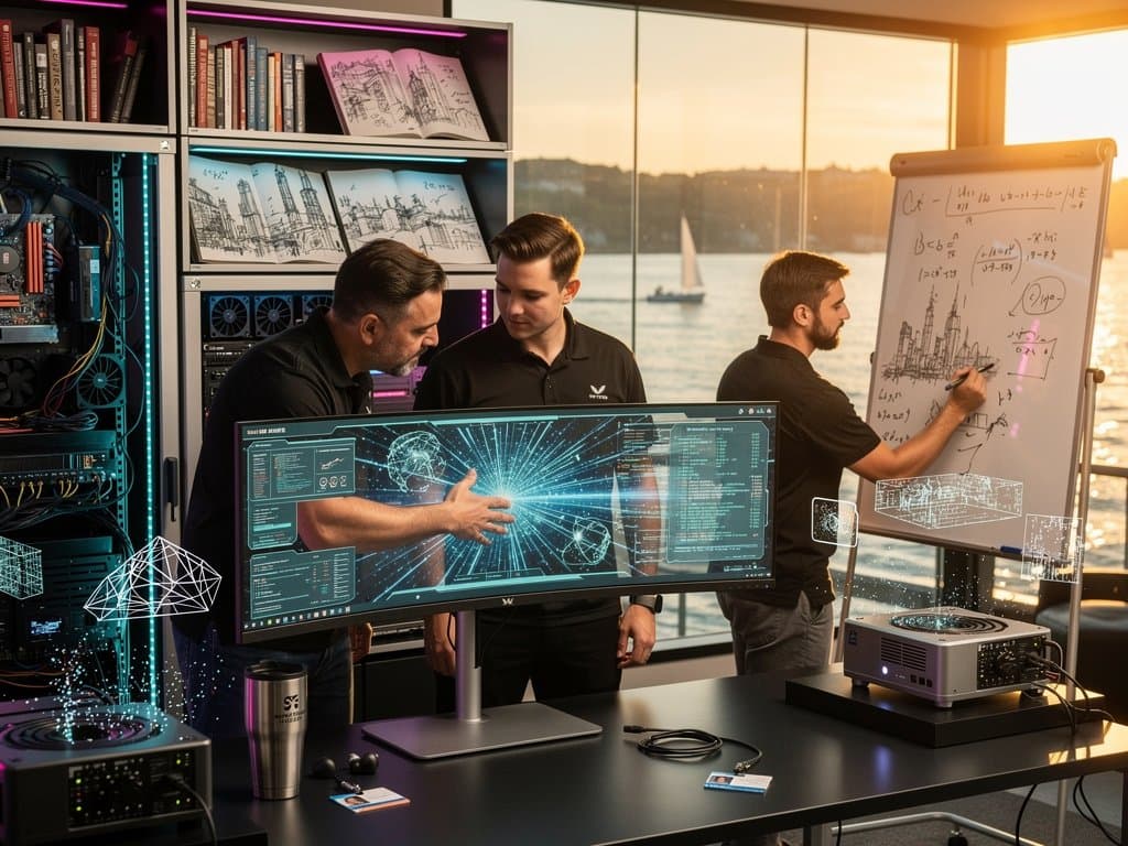 AI-Labor in Annapolis mit Neuralnetzen, Sci-Fi-Büchern und Chesapeake-Blick