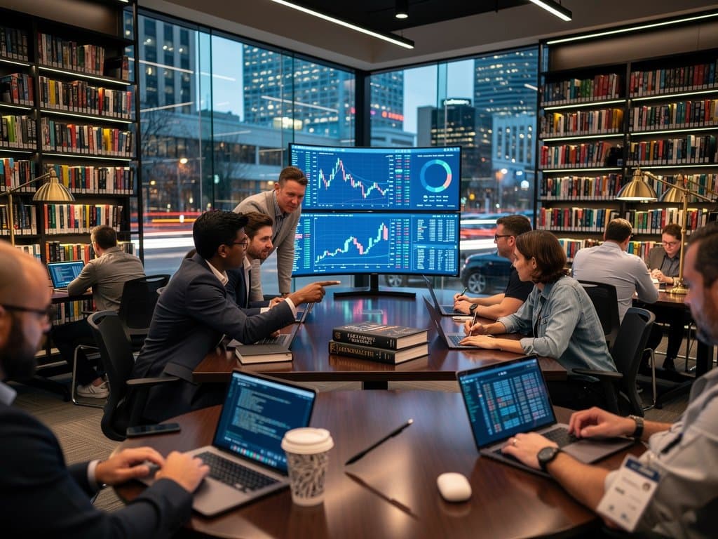 Tech-Library in Charlotte: KI-generierte Geschichten, Krypto-Charts bei BTC 76k USD und Sachbücher zu AI-Literatur